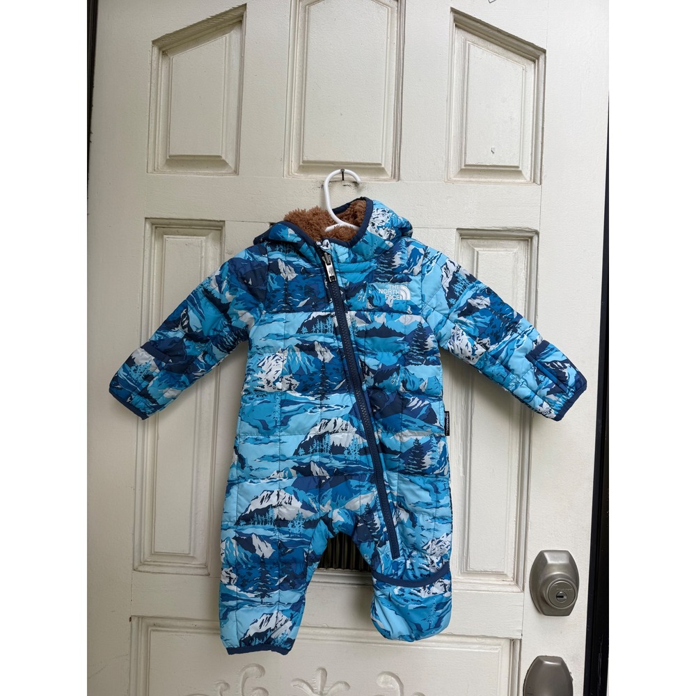 The North Face Baby ThermoBall Eco Bunting Blue Mountain Print Size 0-3M